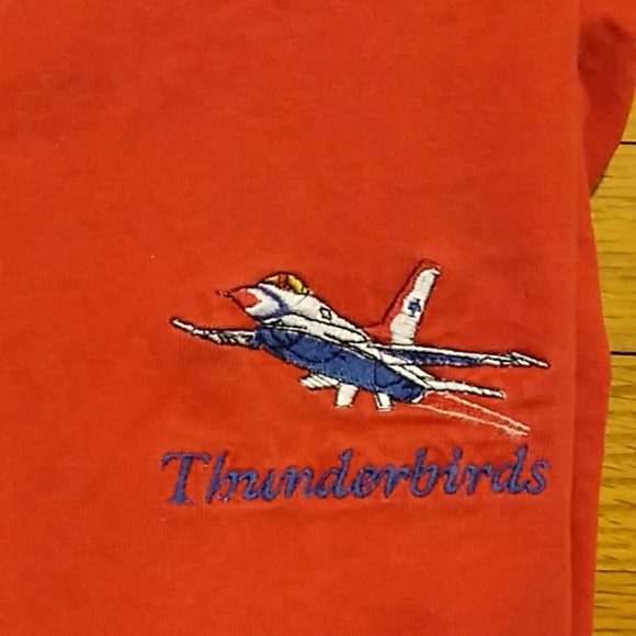 USAF Thunderbirds Embroidered Graphic Tee Size Large - Picture 2 of 4